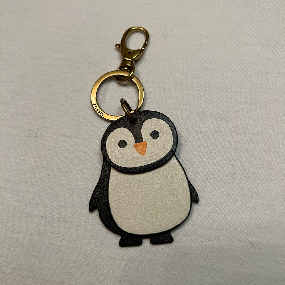 Fossil Penguin Keychain